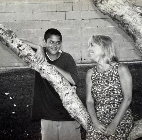 Michael and Kelly by a tree